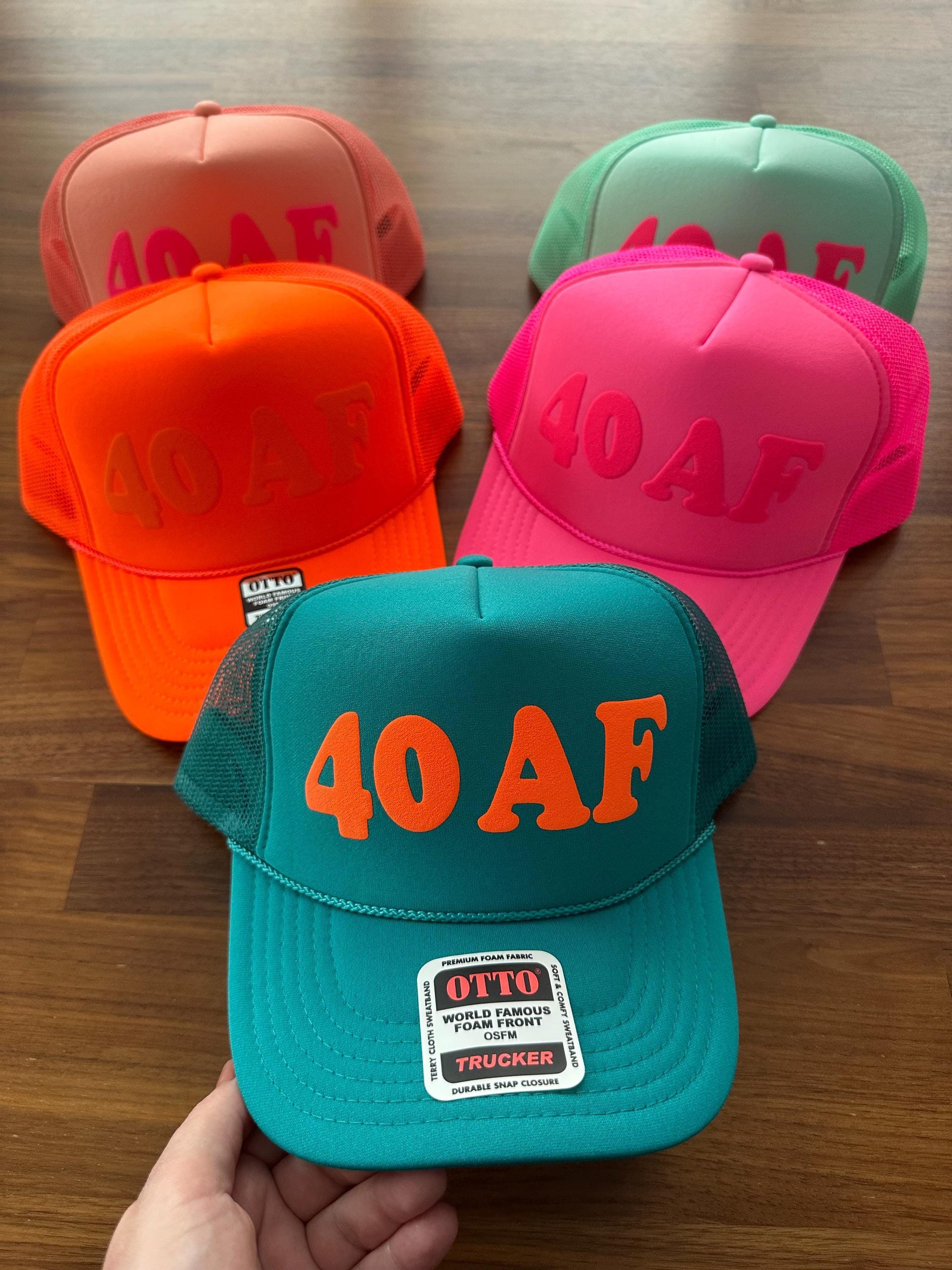 Trucker Hat, Custom Puff Birth Year Trucker Hats, Birthday Year Trucker Caps
