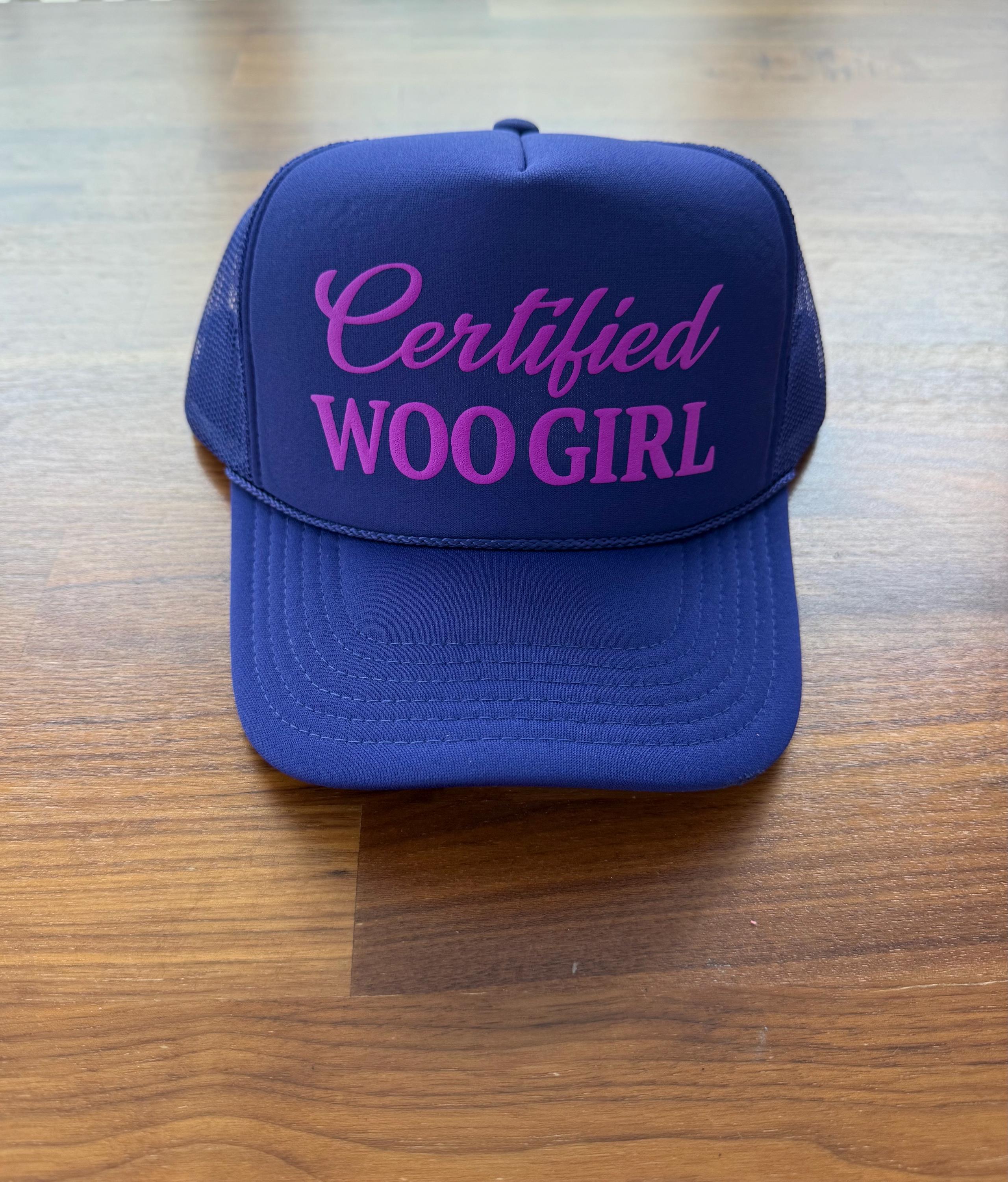 Certified Woo Girl Puff Print Trucker Hat - Etsy display picture 2