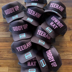 Cowgirl Trucker Hat, Not My First Rodeo Hats, Western Style Caps image 10