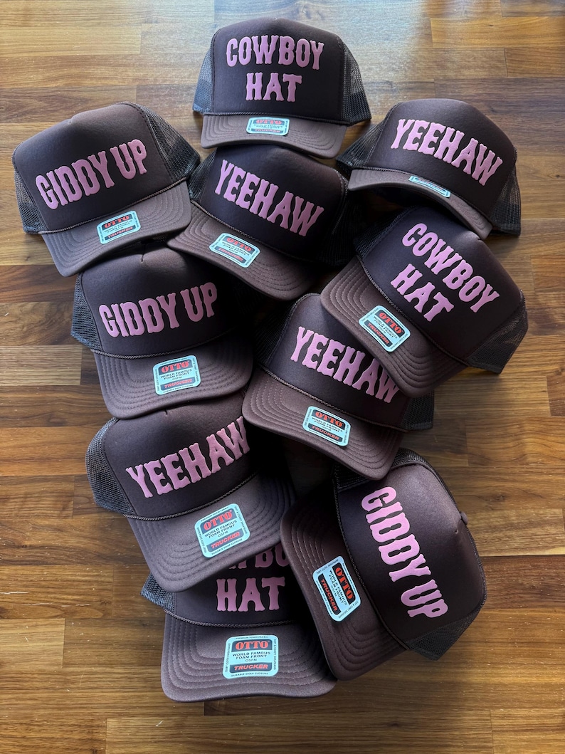 Cowgirl Trucker Hat, Not My First Rodeo Hats, Western Style Caps image 10