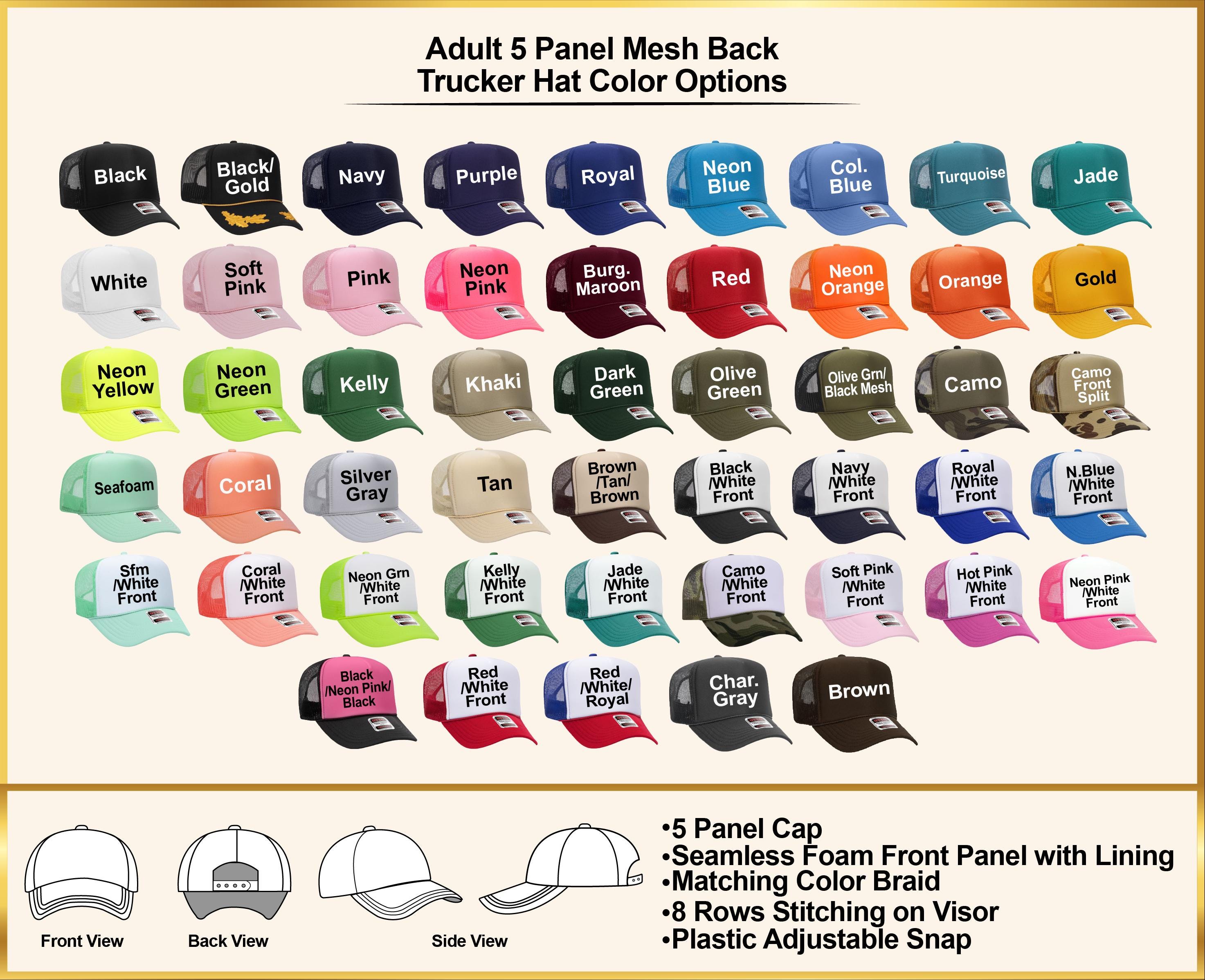 Trucker Hat, Custom Puff Birth Year Trucker Hats, Birthday Year Trucker Caps