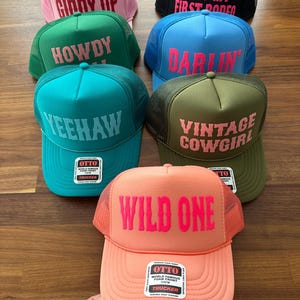 Cowgirl Trucker Hat, Not My First Rodeo Hats, Western Style Caps image 2