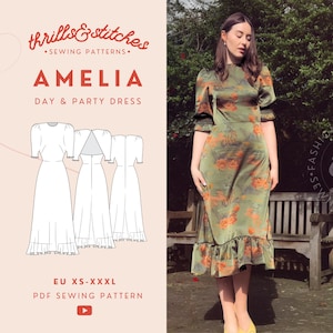 Amelia Day & Party Dress Sewing Pattern Pack | 22-in-1 Versions