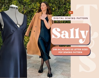 Sally Perfect Beginner Slip Dress PDF Sewing Pattern