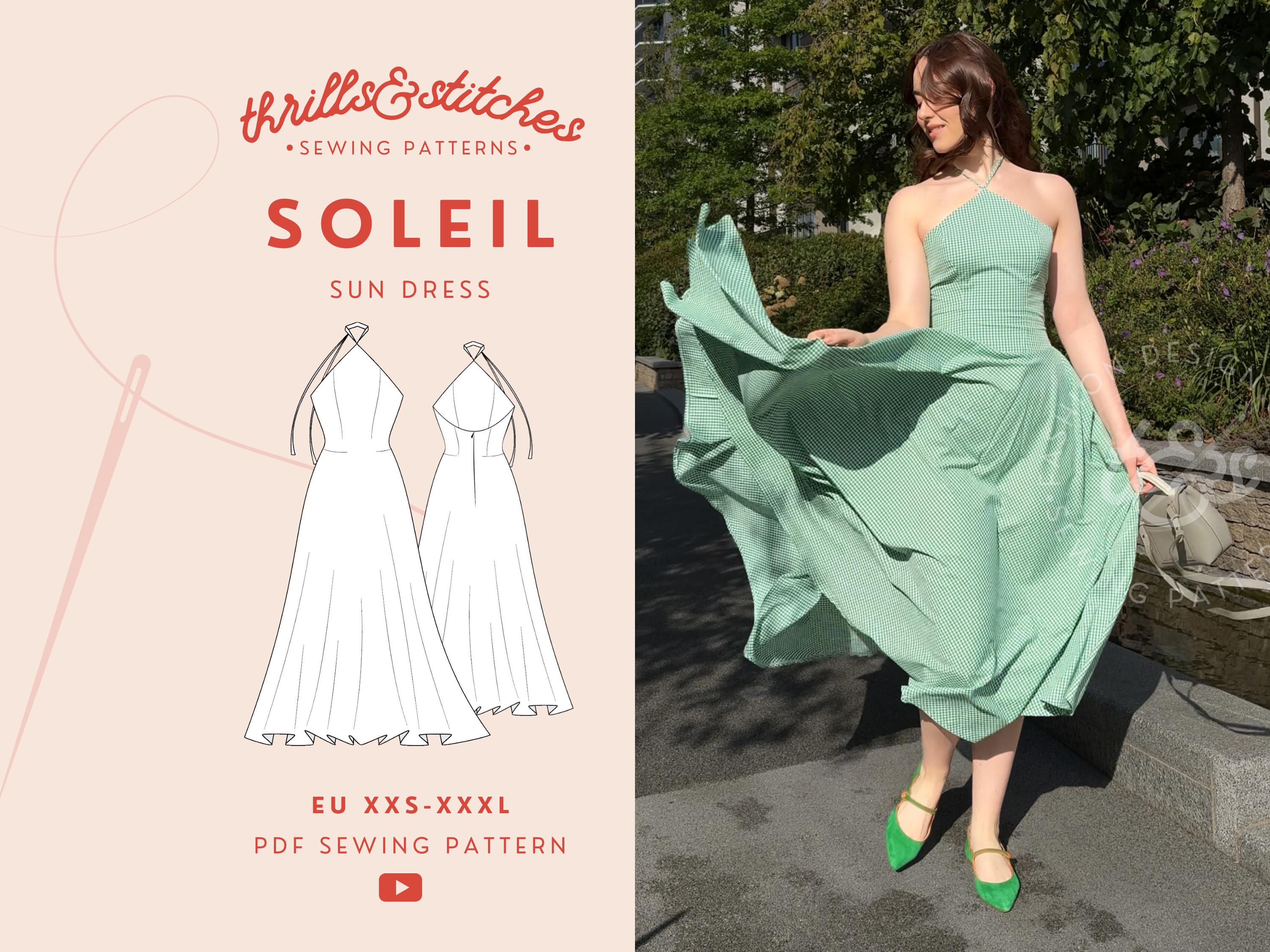 Soleil Sun and Occasion Dress | Digital Sewing Pattern - Etsy Soleil Sun and Occasion Dress | Digital Sewing Pattern - Etsy