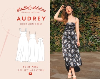 Robe trapèze parfaite 3 en 1 Audrey | Patron de couture numérique PDF