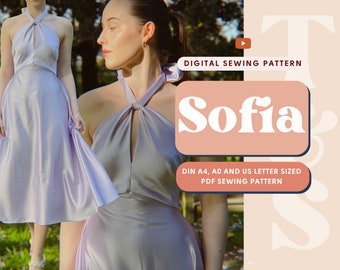 Robe de soirée parfaite Sofia Patron de couture PDF numérique