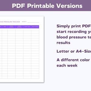Blood Pressure Log Printable Template, Editable Blood Pressure Chart ...