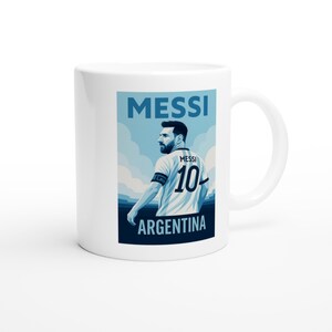 Messi 20 Argentina, white 11oz Ceramic Mug