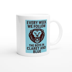 Aston Villa fans favourite chant , white 11oz Ceramic Mug