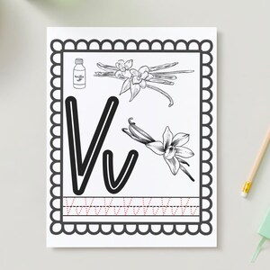 Homeschool Preschool Alphabet Coloring &amp; Practice Printable File Abc's ...