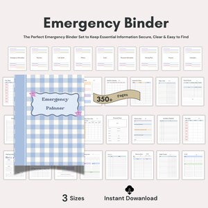 Noodmap pdf, medisch en huisplanner (afdrukbaar)