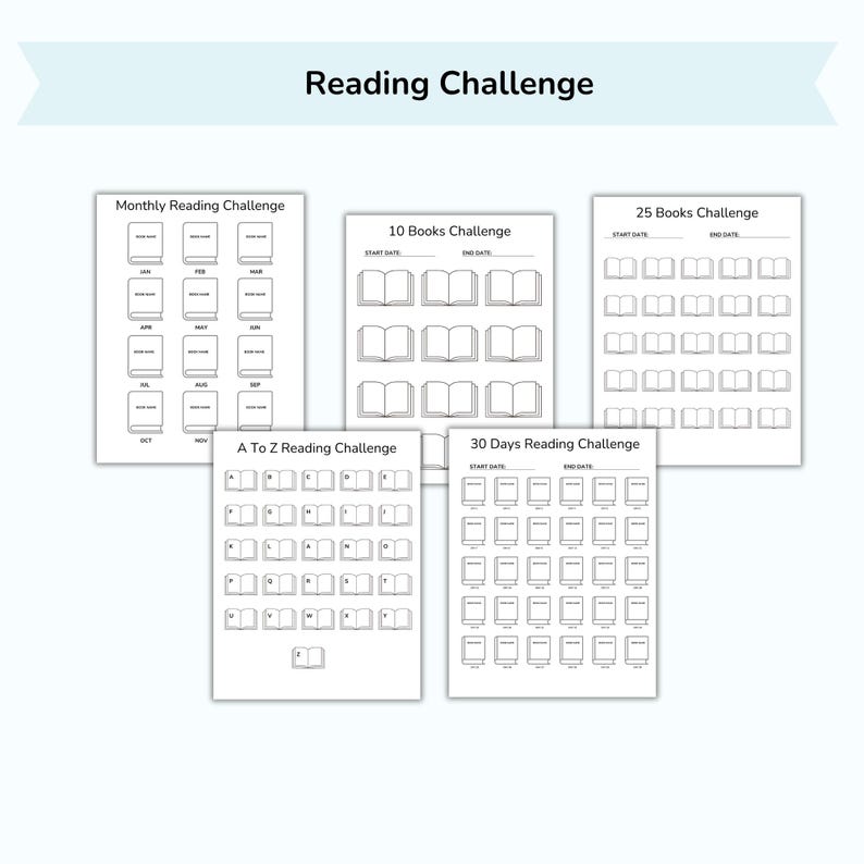 Book Reading Journal Printable, Book Club Tracker (editable Canva PDF ...