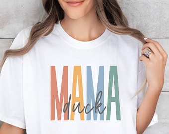 Enten Mama T-Shirt // Enten Mama Shirt // Neues Entlein Geschenk für Sie // Muttertagsgeschenk für Entenliebhaber // Comfort Colors Tee für Entenbesitzer