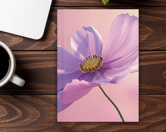 October Birth Month Flower Cosmos Journal / October Birth Flower Gift / Cosmos Hardcover Diary for Gardeners / Botanical Spiritual Journal