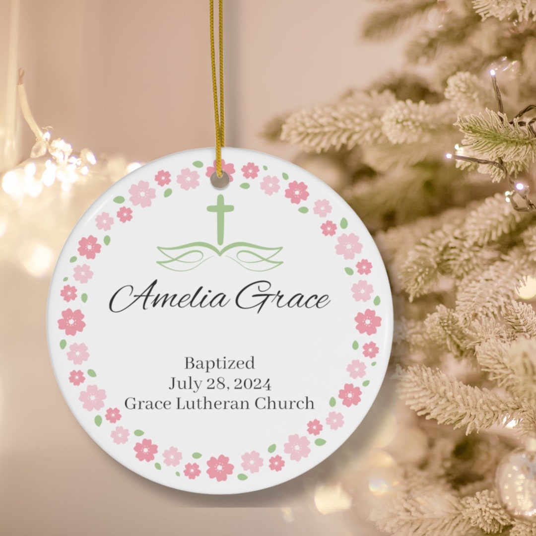 Custom Christian Baby Gift for Baby Girl Baptism Keepsake Grandparent