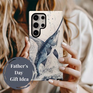 Capa para Samsung Galaxy S25 S24 S23 S22 Plus Ultra Ocean Life Capas para iPhone Capa resistente para smartphone Presentes de pesca para ele Veleiro