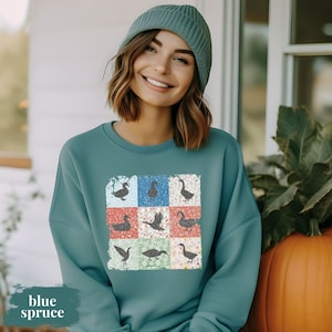 Duck Duck Goose Sweatshirt Cottage Core Sweater for Duck Lovers Comfort Colors® Goose Pullover Vintage Sweatshirt Cozy Hobby Farmer Jumper