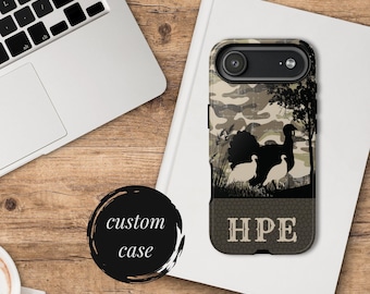 Camo Turkey Hunting Phone Cases iPhone 17 16 15 14 13 12 Custom Outdoorsman Gift for Hunter Sportsmans Tough Phone Cover Iphone 17 Pro Max