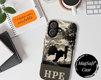 MagSafe® Phone Case iPhone 17 16 15 14 for Turkey Hunter Protective Tough Case Camo design for Outdoor Enthusiast, Nature Lovers Gift