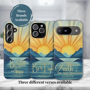 Christian Phone Cases Samsung Galaxy S25 S24 S23 Inspirational Cover iPhone 16 15 14 13 12 Christian Gifts Google Pixel 9 8 7 Be the Light