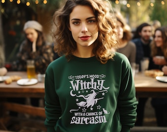 Halloween Witch Sweatshirt Halloween Witch Shirt Spooky Season Sweater Fall Sweatshirt Crewneck Sweatshirt Halloween Fall Sweater Witch Gift