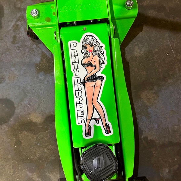Panty Dropper blonde babe high quality vinyl decal large 12 inch sticker,