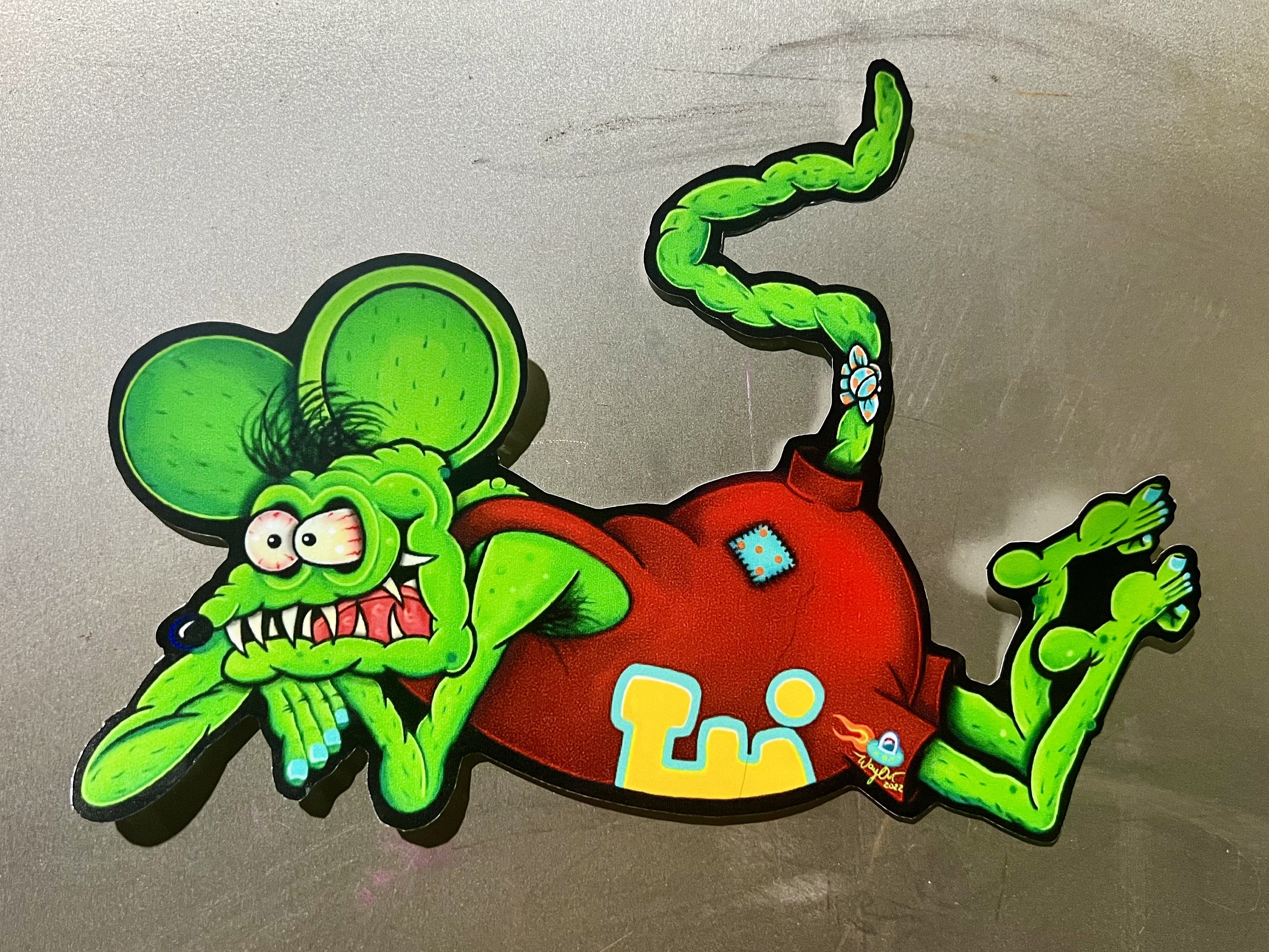 RATFINK 壁掛けオブジェ 楽天市場】RAT FINK STROBE BANNER RNV33 ラットフィンク バナー