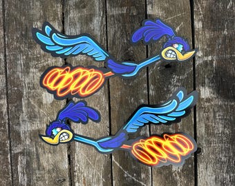 ALUMINUM Pissed off Road Runners Metal Sign Art, Tin Signs, Garage