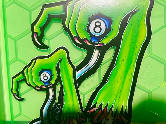 Zombie Hand Hurst Shifter High Quality Vinyl Decal, Hot Rod Art