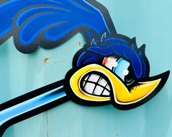 ALUMINUM Pissed off Road Runners Metal Sign Art, Tin Signs, Garage