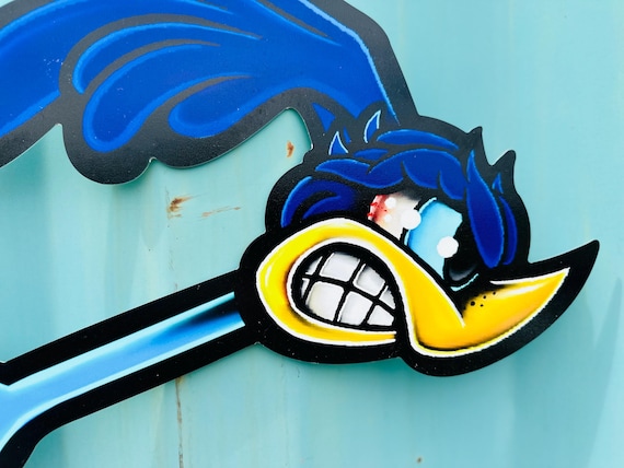 ALUMINUM Pissed off Road Runners Metal Sign Art, Tin Signs, Garage