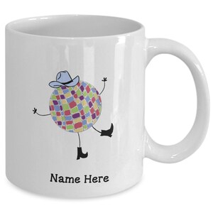 Disco Ball Cowgirl mug