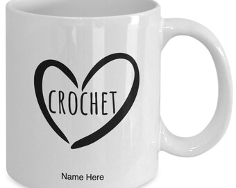 Coeur au Crochet, mug cadeau