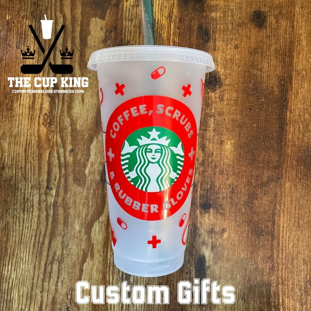Coffee Scrubs and Rubber Gloves/nurse Tumbler/nurse/custom Etsy