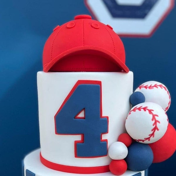 Baseball Caps Cake Topper Etsy