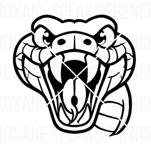 Enge slangenkop, SVG en clipart - uniek overzicht png voor Cricut-projecten en print-on-demand-ontwerpen