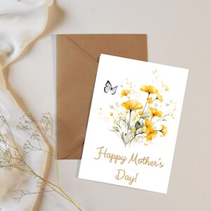 Tarjeta de regalo imprimible del Día de la Madre Feliz, descarga instantánea de Regalo del Día de la Madre, "Feliz Día de la Madre", tarjeta del Día de la Madre, regalo, regalo imprimible