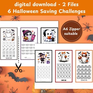 Halloween Mini Savings Challenge Bundle | Low Budget Digital Download PDF for Autumn Savings & Fun
