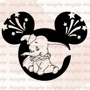 Dumbo Flying Elephant Png, Baby Elephant Png, Baby Elephant Svg, Dumbo Svg, Dumbo Png, Dumbo Clipart, Elephant Svg, Cartoon Svg