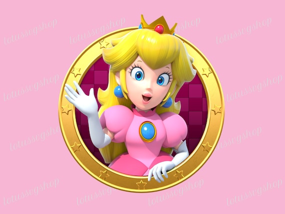 Princess Peach Png, Princess Svg, Princess Png, Peach Png, Gift