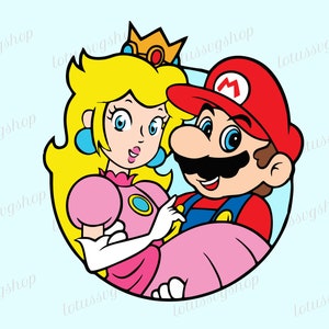 Super Mario Png, Princess Peach svg, Princess Png, Gift for Kids, Princess png, Princess Peach png, Princess Birthday gift, Princess Clipart