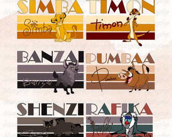 Lion King SVG Bundle, Simba Svg Files for Cricut, Lion King Png, Hakuna Matata Svg for Shirts, Layered Svg Files Instant Download, Lion King