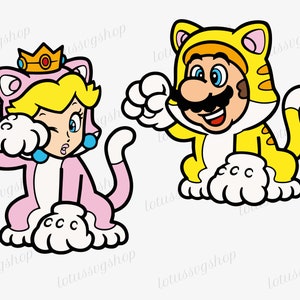 Princess Peach Svg, Princess Peach Png, Super Mario Png, Princess Peach Svg, Princess Png, Super Marıo World Png, Cat Mario Svg, Cat Peach