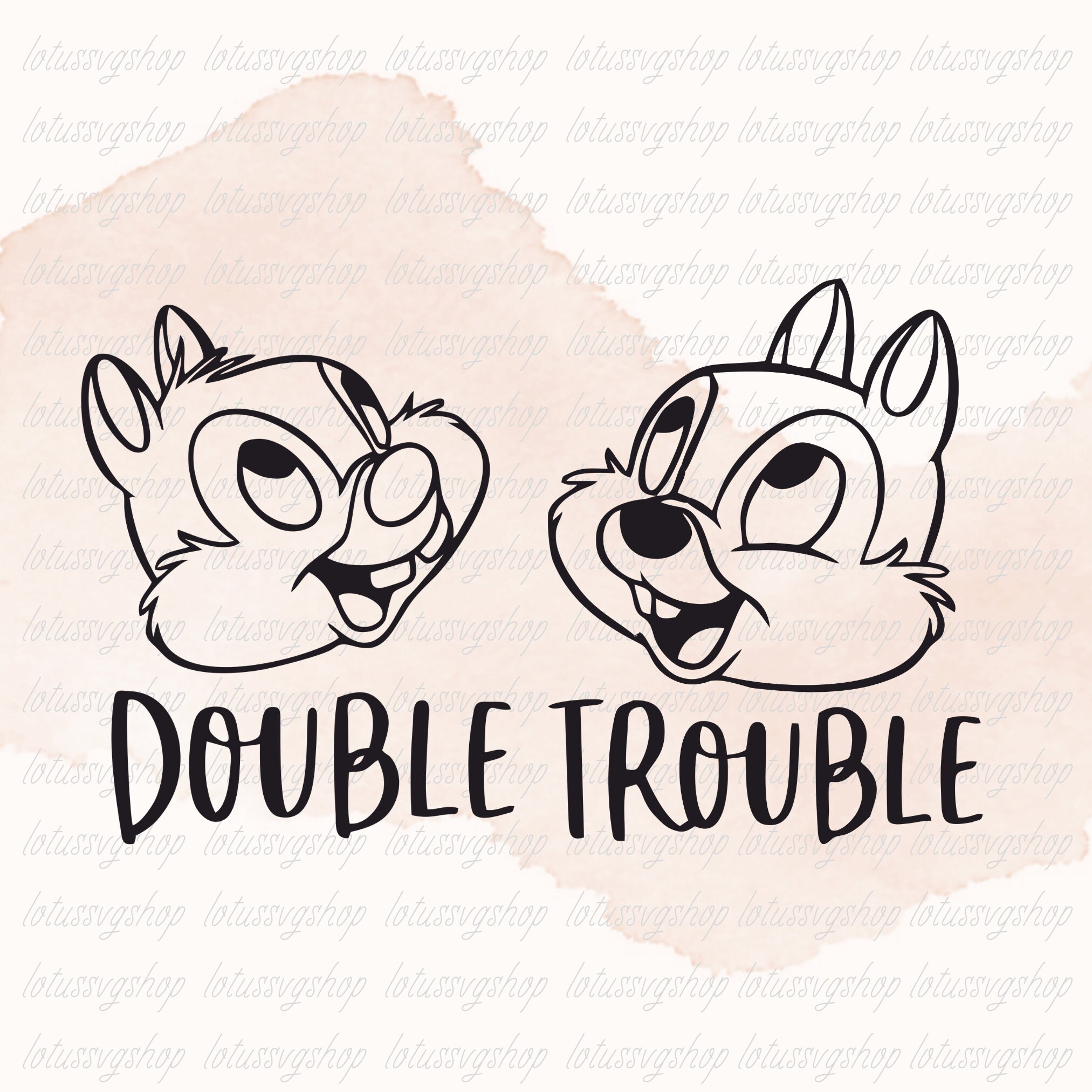 Chipndale double trouble Svg, Chip and Dale Svg, Chipndale double svg, Double Trouble Png, Chip and Dale Png, Double Trouble Svg