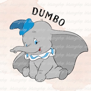 Dumbo Elephant Png, Dumbo Svg, Dumbo Png, Dumbo Clipart, Elephant Svg, Cartoon Svg