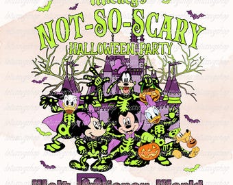 Disney Halloween Png, Mickey's Halloween Party Png, Disneyland Halloween Png, Vintage Halloween Mickey Png, Mickey And Friends Halloween Png