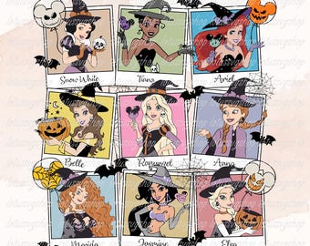Halloween Princess Png, Spooky Vibes Png, Trick Or Treat Png, Princess Witch Png, Holiday Season Png, Trendy Halloween Png,Spooky Season Png
