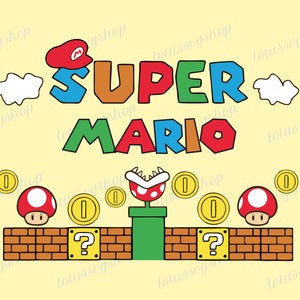 Super Mario Svg, Mario Svg, Mario Kart Svg, Super Mario Png, Digital Clipart, Super Mario Cricut, Cut Files for Cricut, Png,  Eps,  Clipart