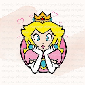 Princess Peach Png, Princess svg, Princess Png, Peach Png, Gift for Kids, Princess, Princess Peach, Princess Birthday gift, Princess Clipart